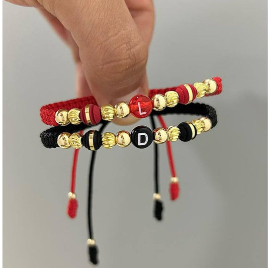 Manillas Pareja  BALINÉS LISO + ITALIANO 5MM + NEOPRENO ARGOLLADO (Viene el Par)