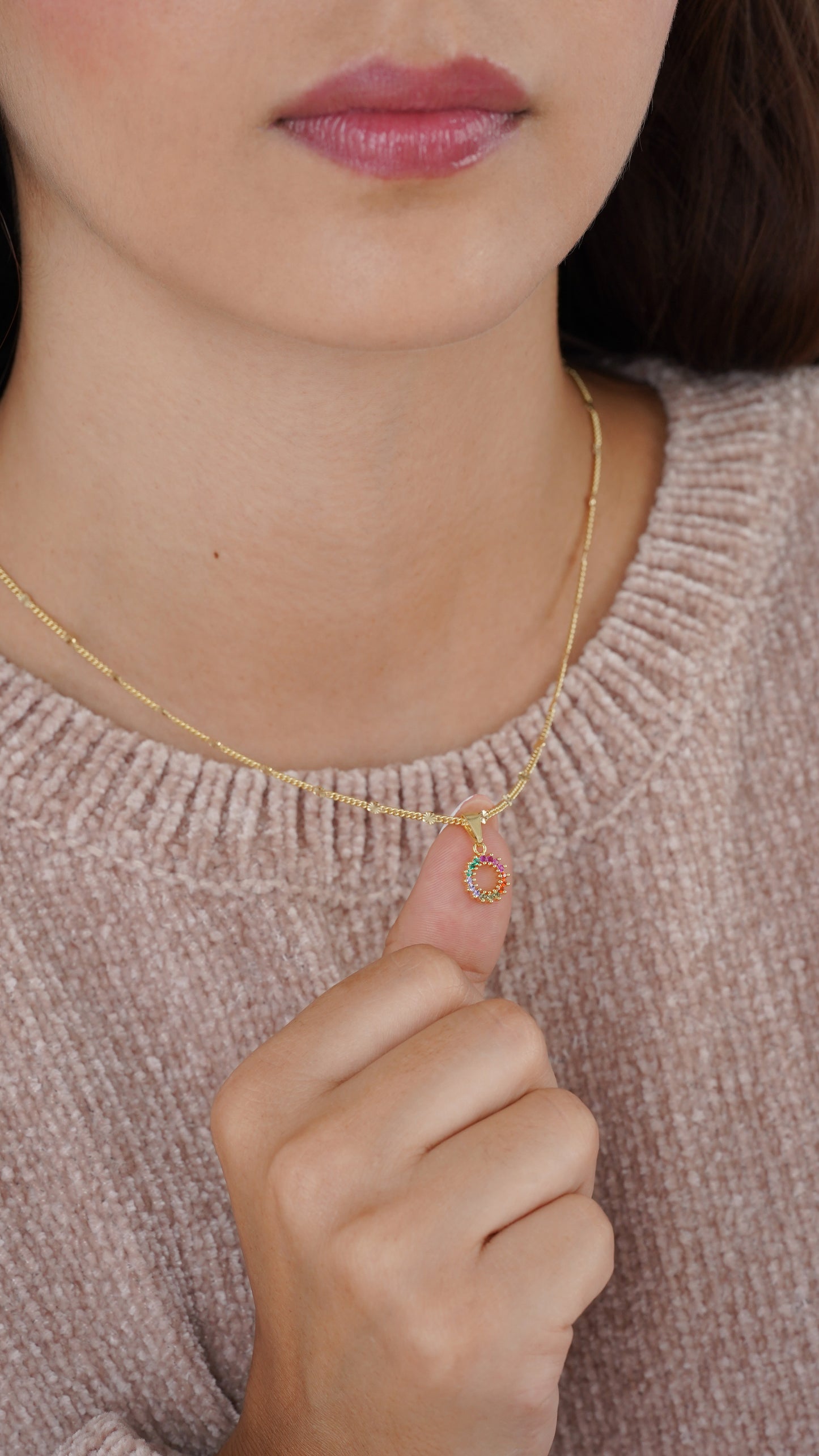 Cadena Dama Cubana Sol 45cm (el dije va por aparte)