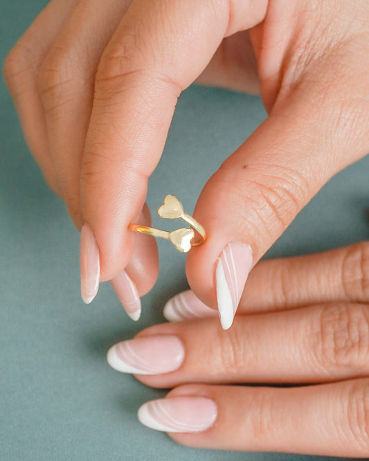 Anillo Ajustable Corazones