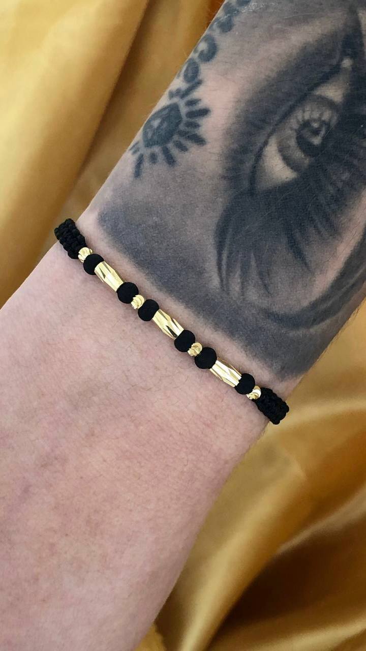 Manilla Hombre Canutillo y balin liso 4mm