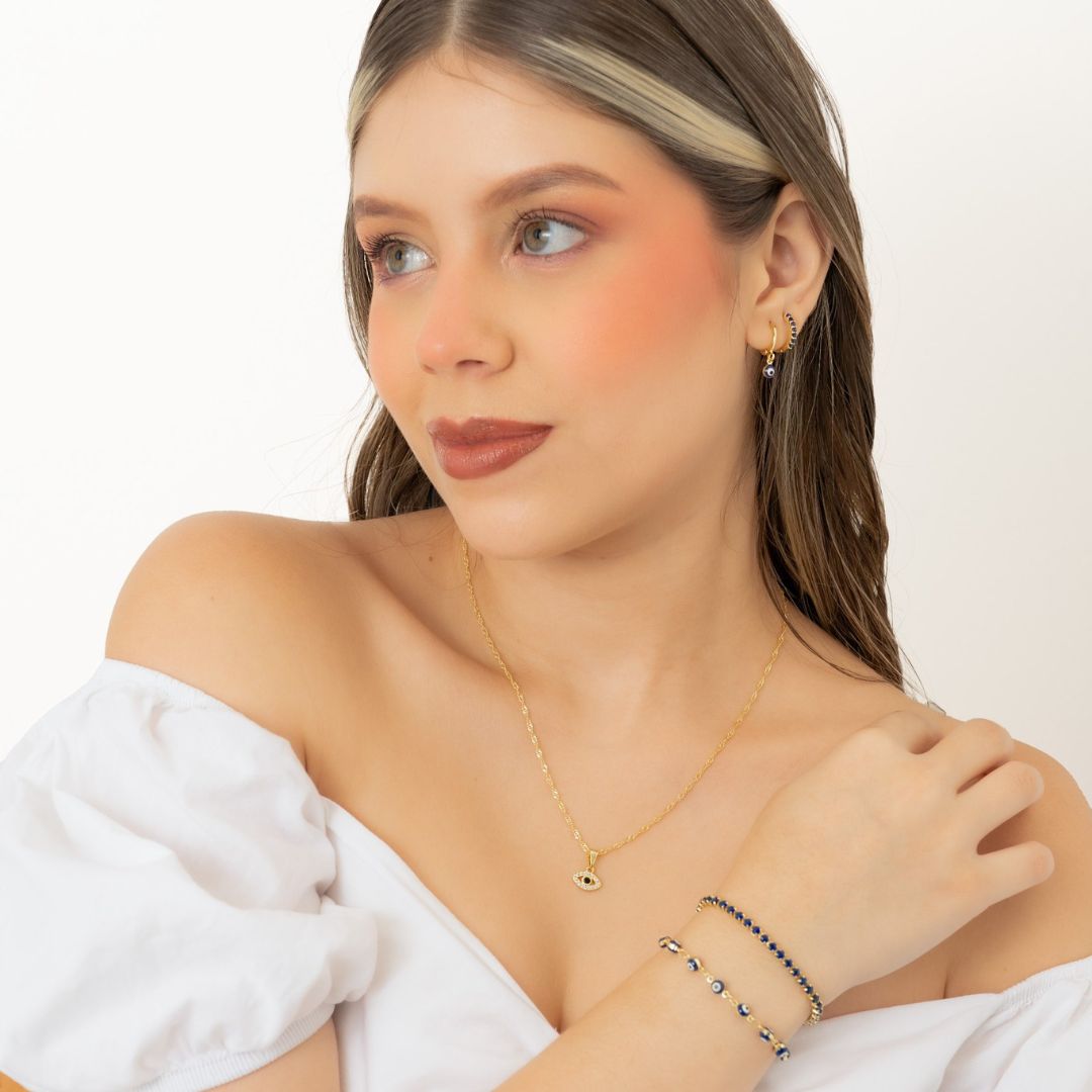 Dije Dama Ojo Turco Circones