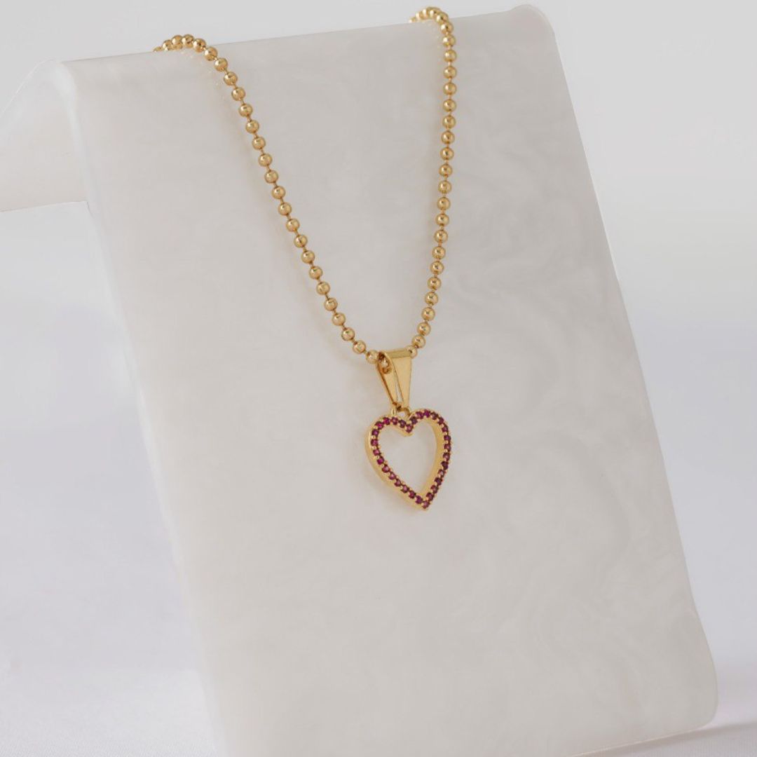 Dije Dama Amour Verde Y Rojo