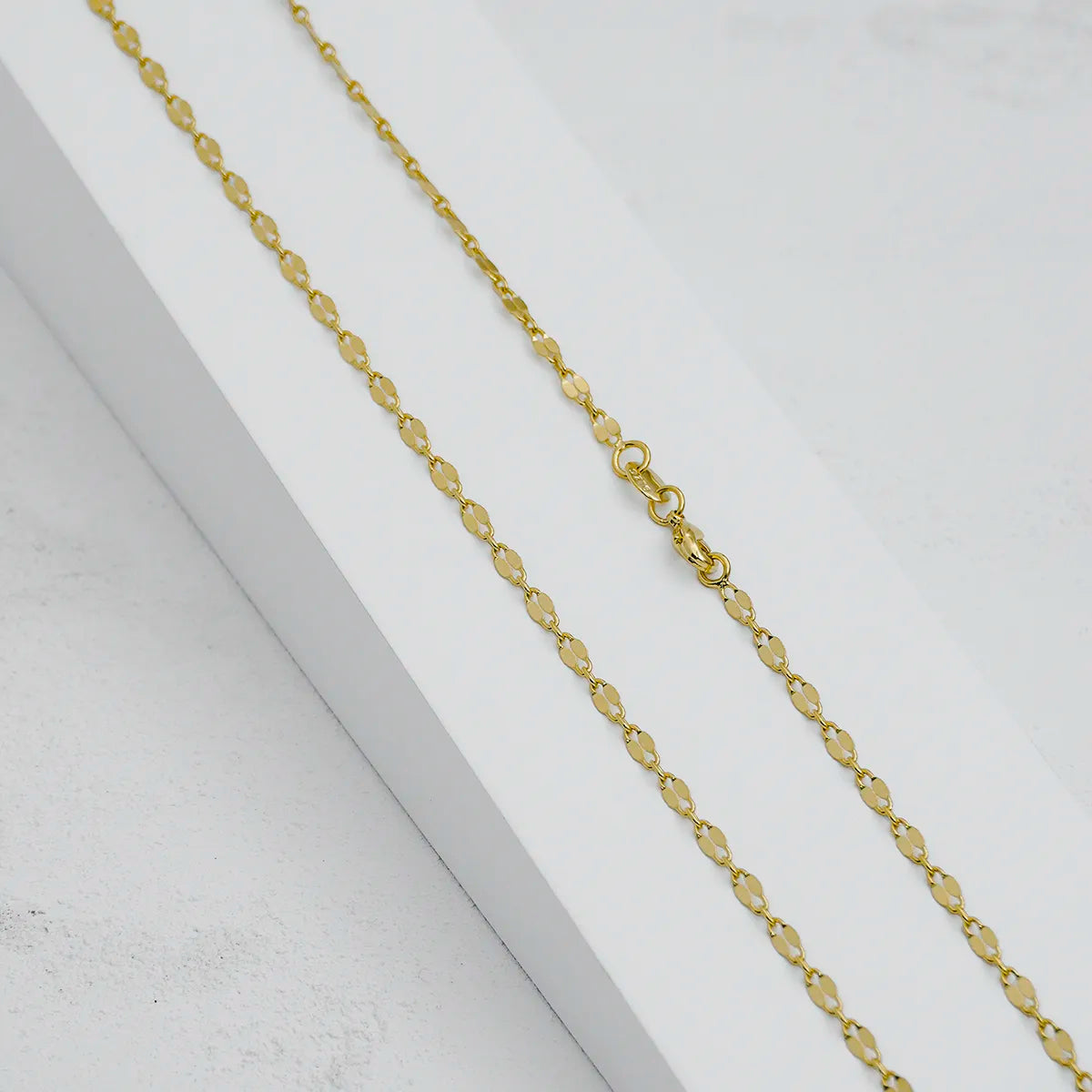 Cadena Hombre Espejo Cuadrada 65cm (Dije va por separado)