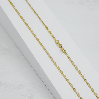 Cadena Hombre Espejo Cuadrada 65cm (Dije va por separado)