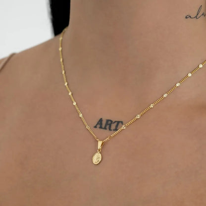 Cadena Dama Cubana Sol 45cm (el dije va por aparte)