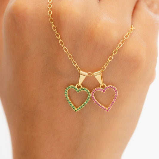 Dije Dama Amour Verde Y Rojo