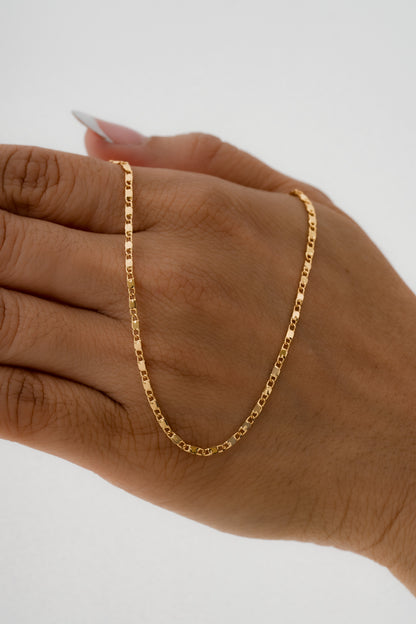 Cadena Dama Plana Punteras 45cm