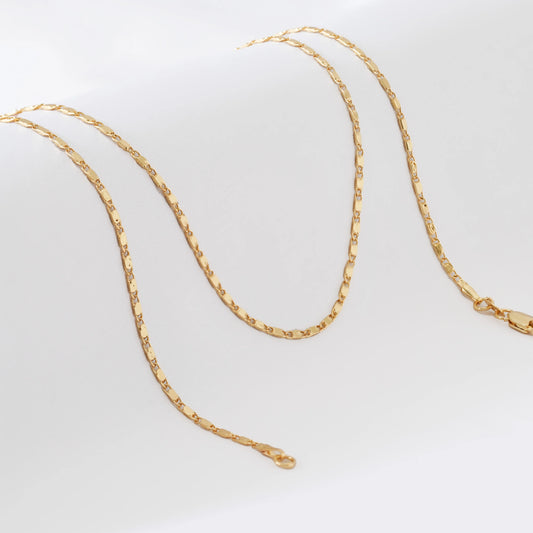 Cadena Dama Plana Punteras 45cm