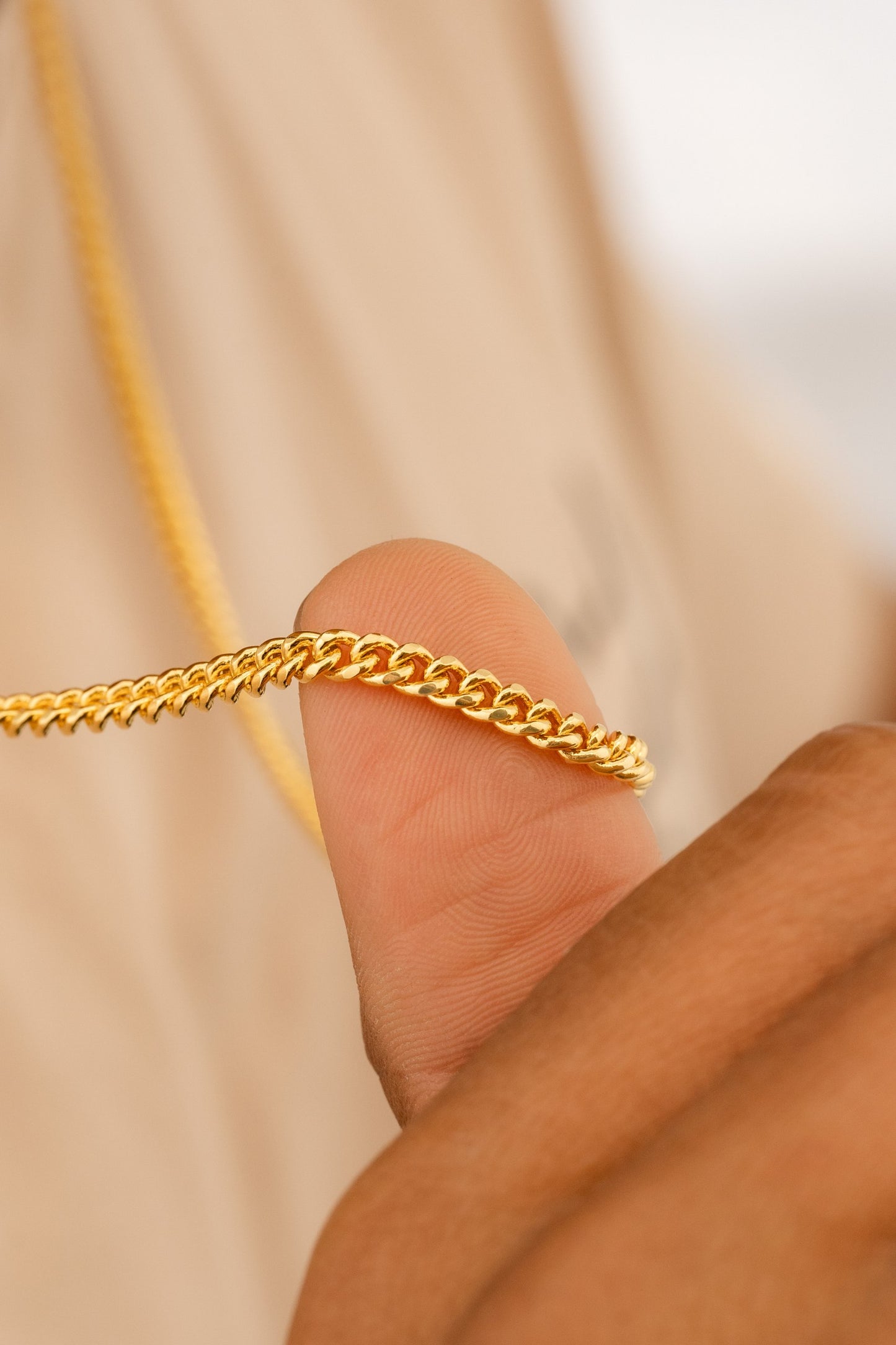 Cadena Hombre Eslabon 4mm 65cm (dije va por separado)