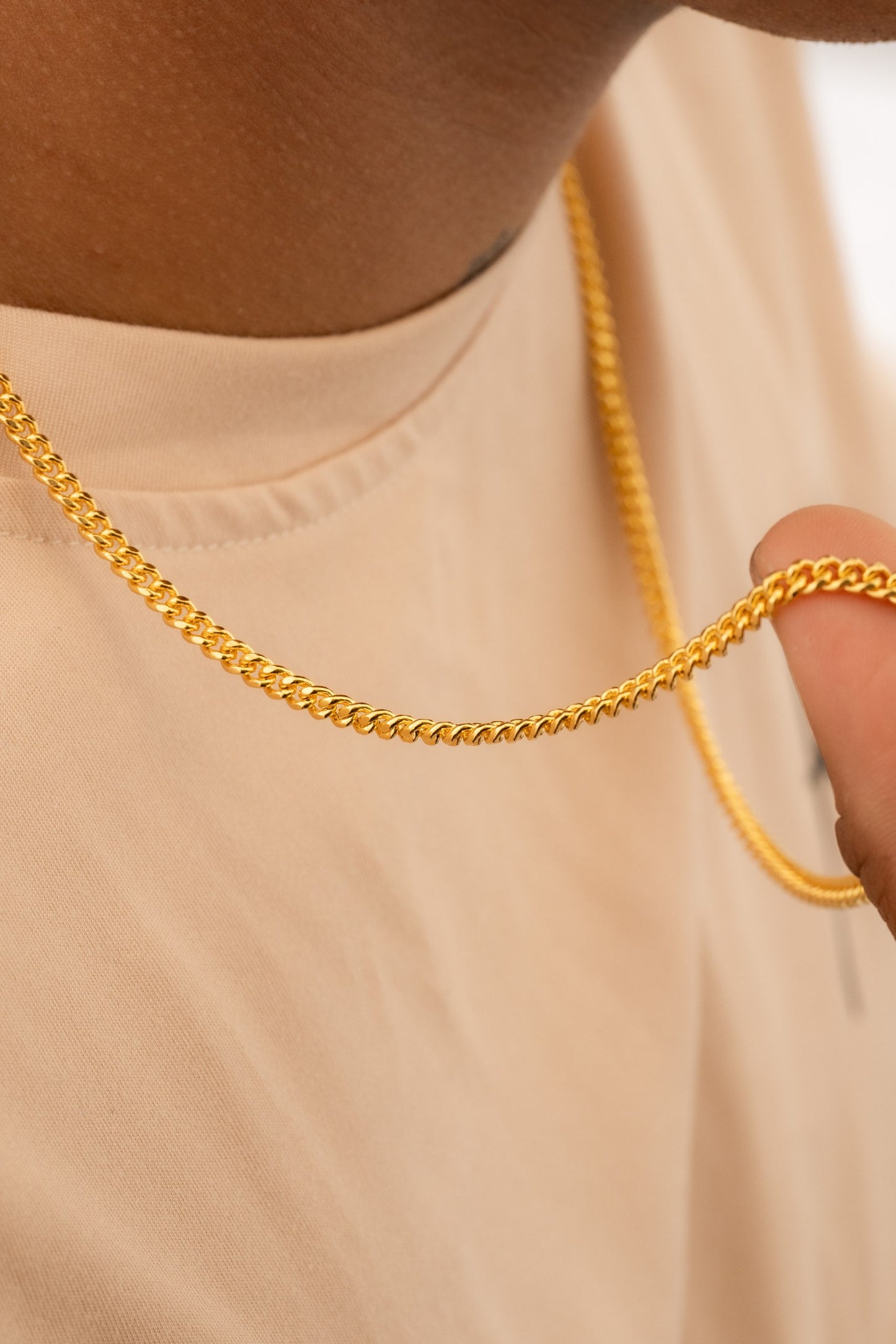 Cadena Hombre Eslabon 4mm 65cm (dije va por separado)