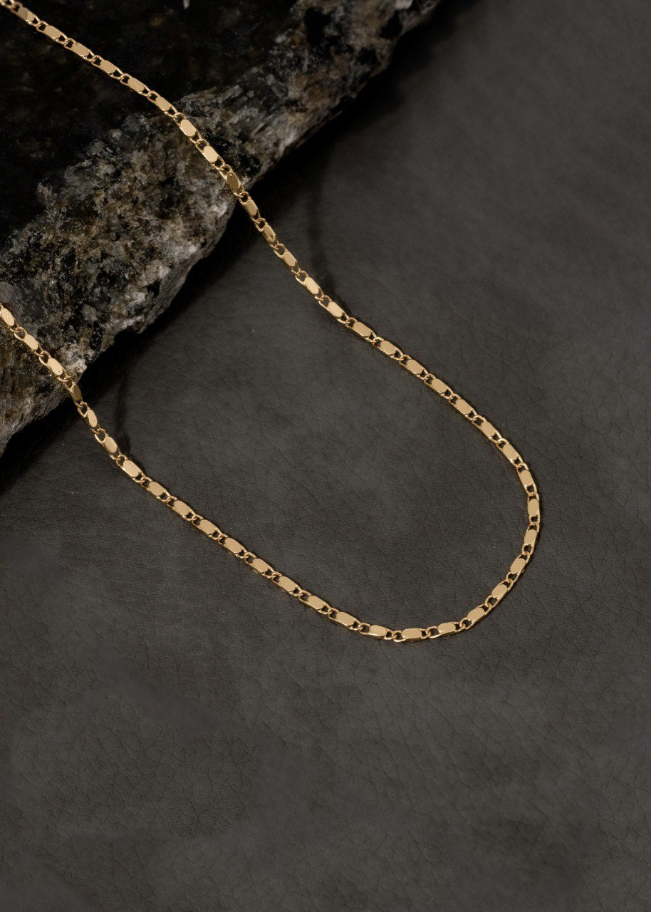 Cadena Dama Plana Punteras 45cm