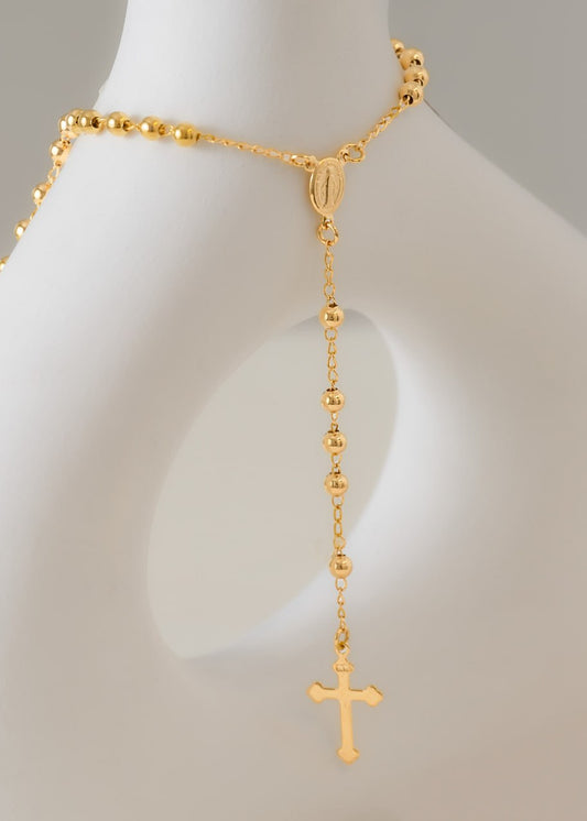 Conjunto Dama Camándula 50cm + Pulsera Perla