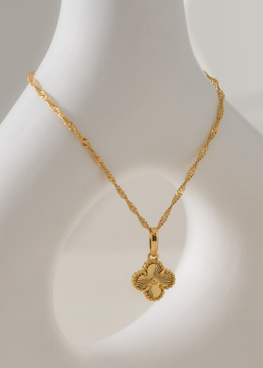 Conjunto Dama Cadena Singapur 45cm + Dije Van Cleef Esfera