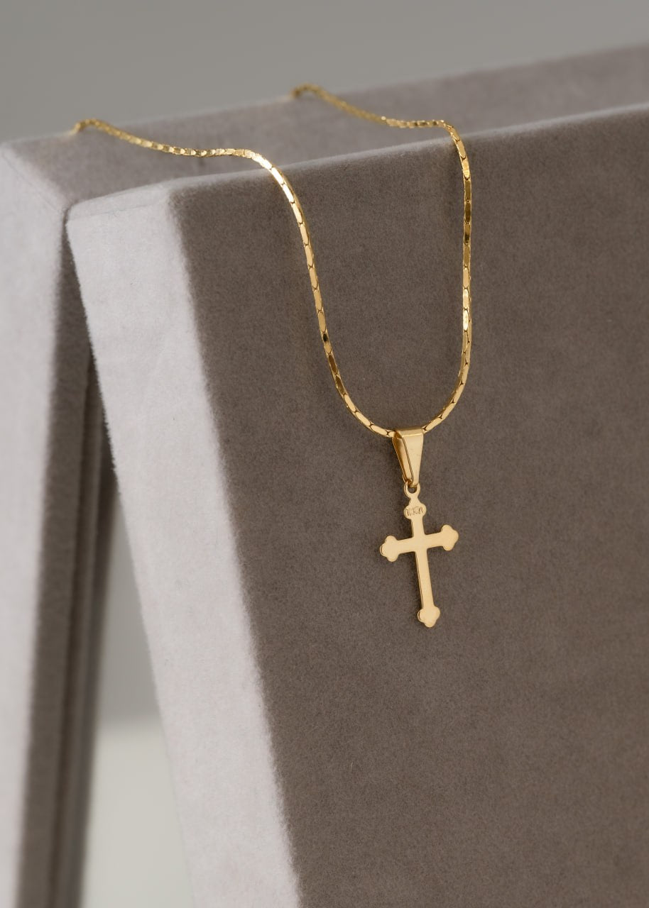 Combo Hombre Cadena Cordon 65cm + Dije Cruz Inri