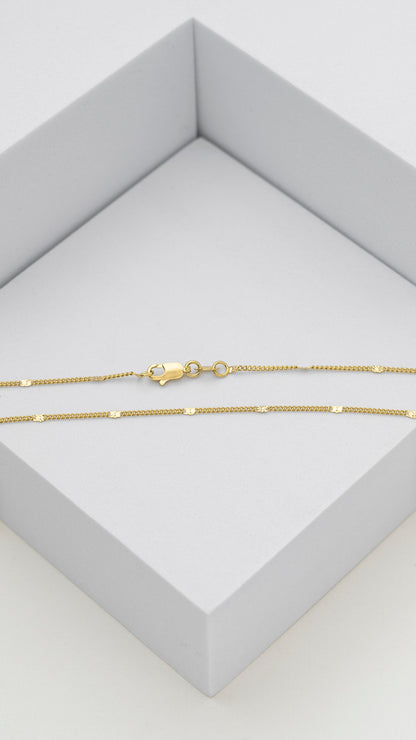 Cadena Dama Cubana Destellos 45cm