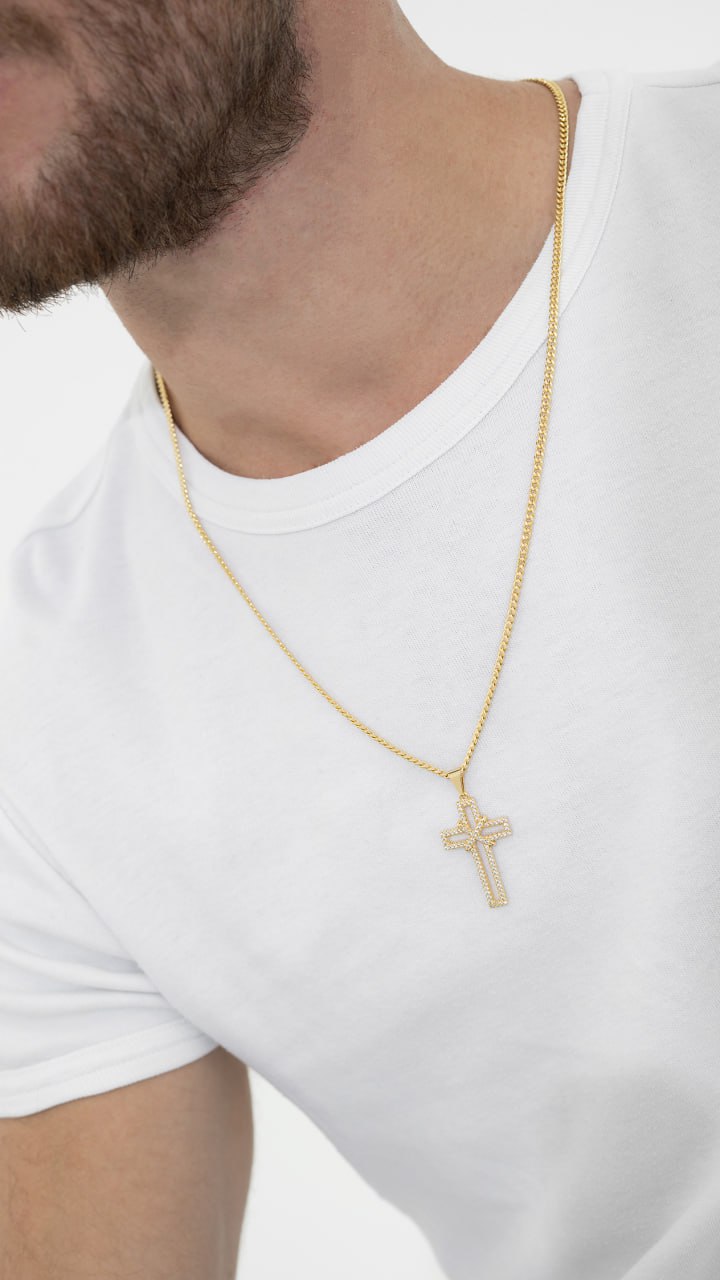 Cadena Hombre Eslabon 4mm 65cm (dije va por separado)