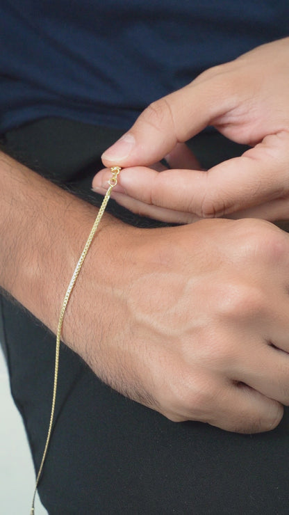 Pulsera hombre Plana 20cm