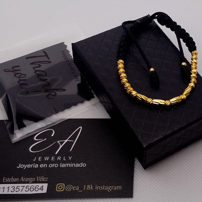 Manilla Hombre Canutillo Italiano y Balin 4mm diseño Italy